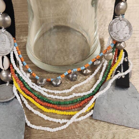 Thailand Akha Hill Tribe Child's Cap - Picture 4 of 16